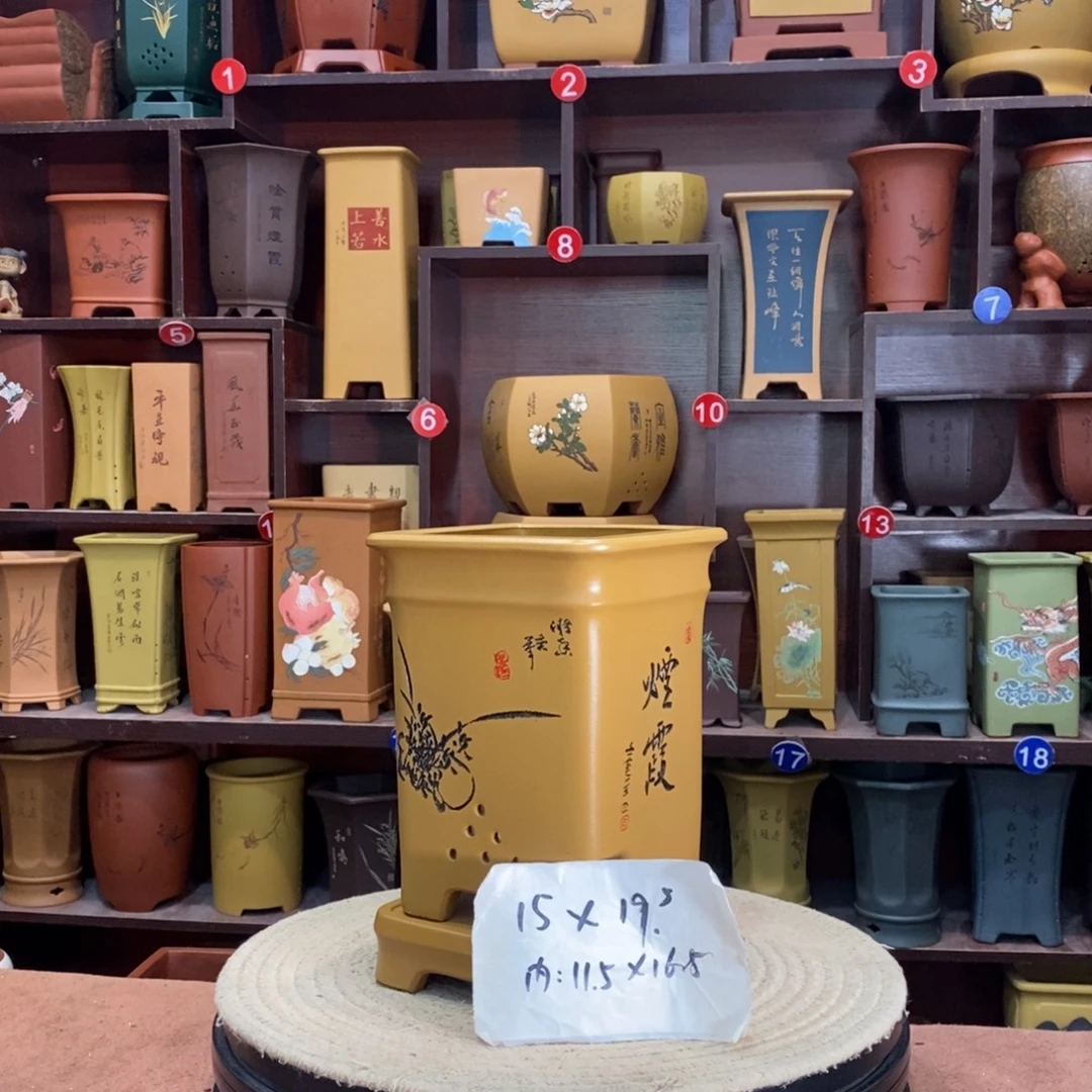紫砂艺术紫砂花盆