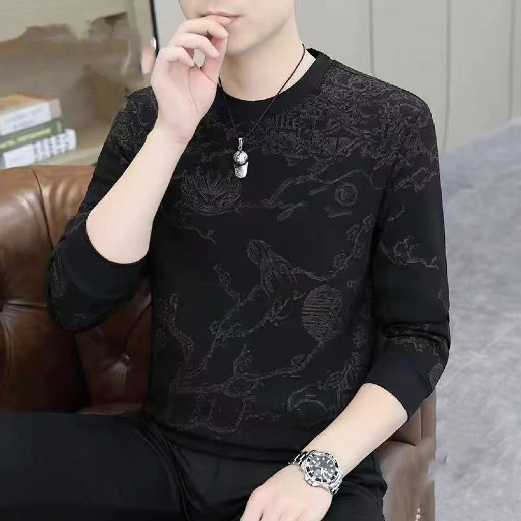 百搭休闲圆领卫衣5122两个色