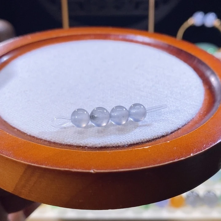 翡翠未镶嵌吊坠(不含链)翡翠黑杠珠一组