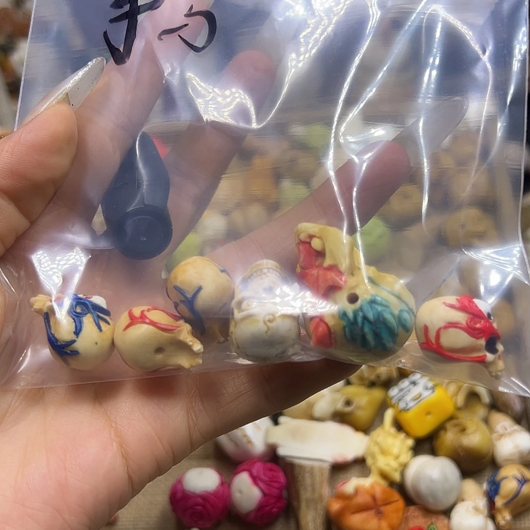 鹿骨手串/手链鹿角六个