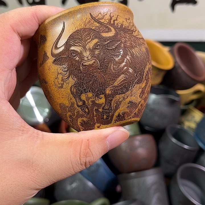 茶杯紫砂全手工紫砂主人杯