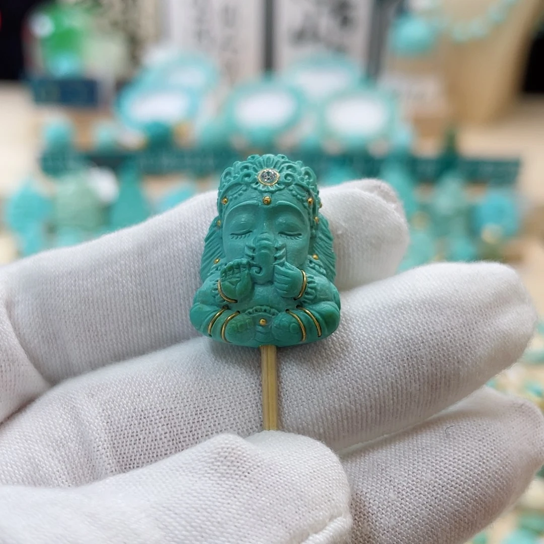 绿松石珠宝奇石未镶嵌