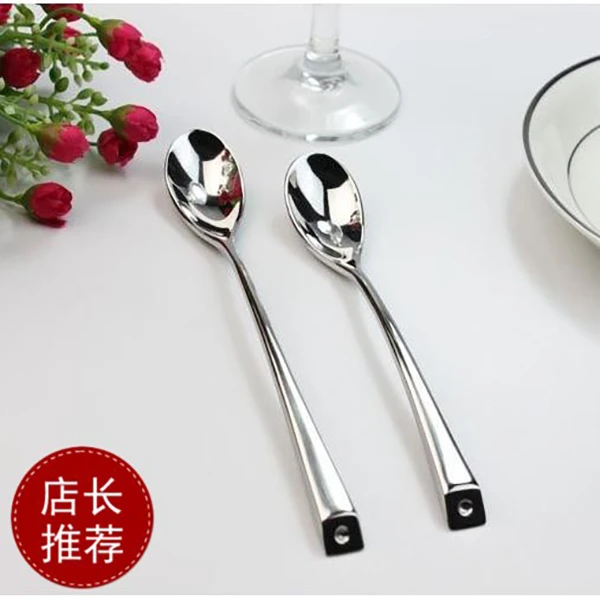 出口西餐具18/10加厚不锈钢西餐勺雀巢咖啡勺搅拌勺子儿童甜品勺