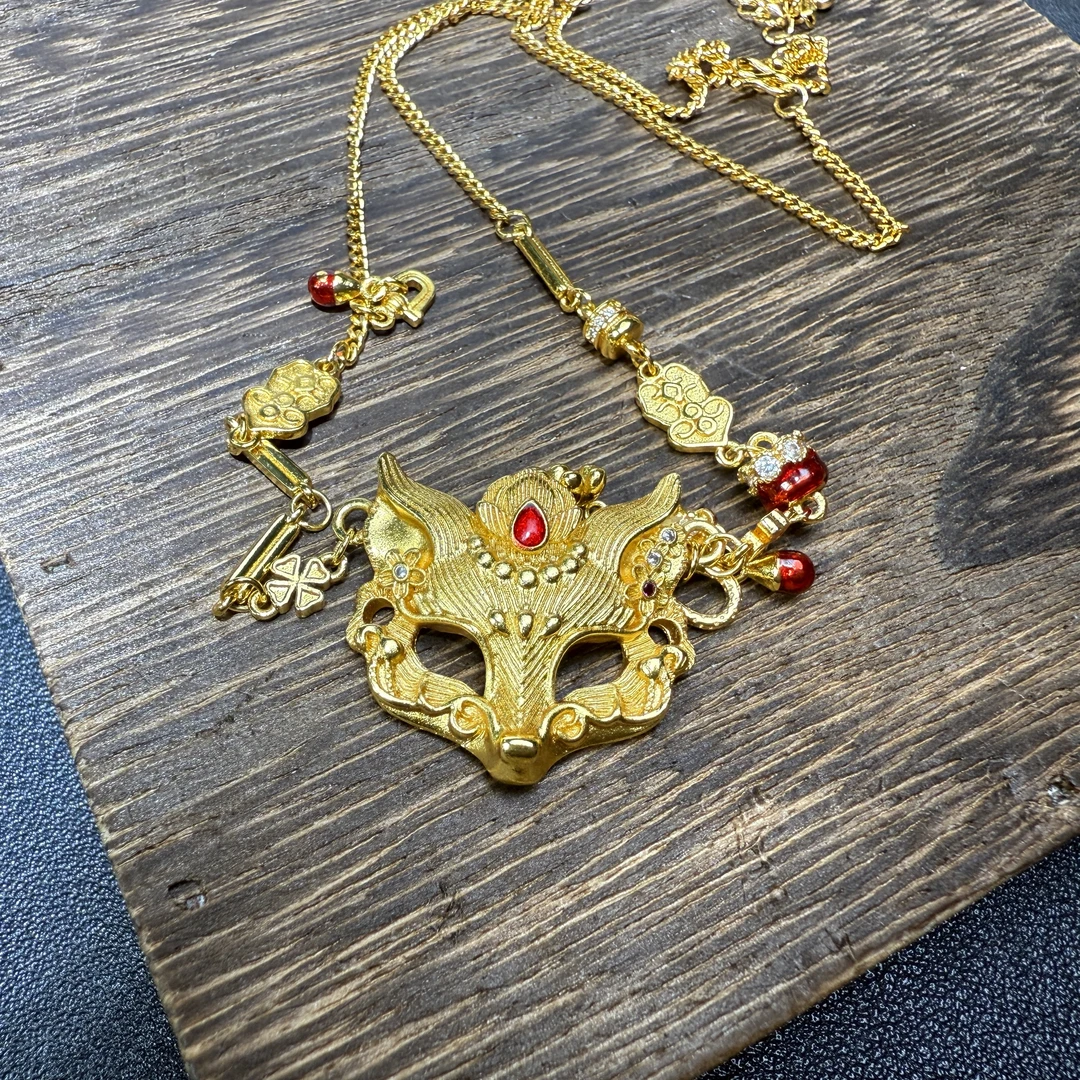 【国检证书+运费险】收藏级 玉面狐狸钻石吊坠-B998