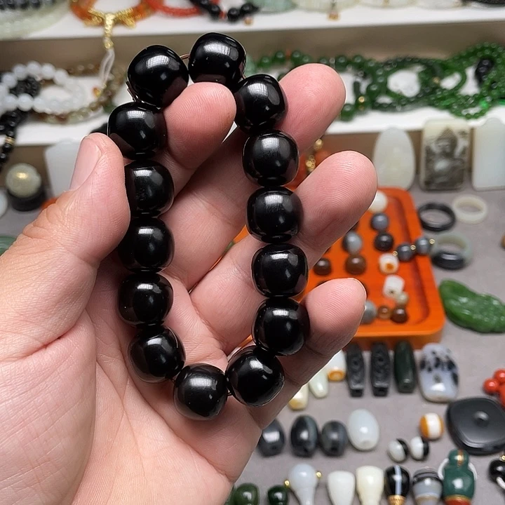 和田玉未镶嵌手链