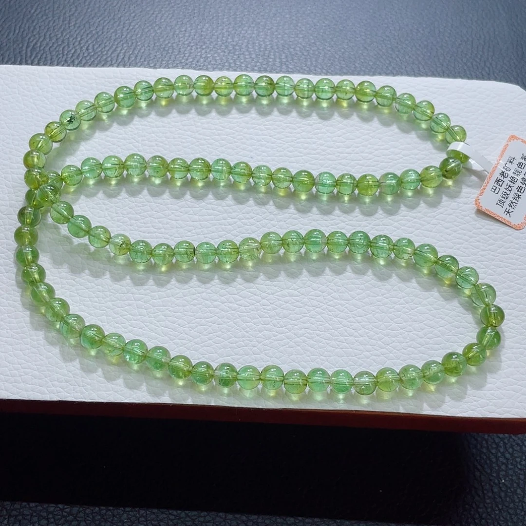 碧玺未镶嵌手链6.3mm左右