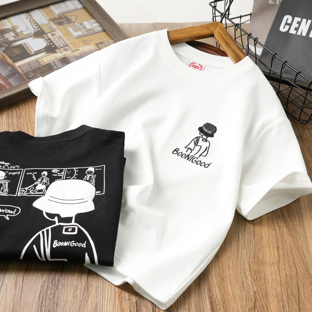 男童时尚卡通漫画风短袖T恤帅气中大童圆领半袖衫休闲S1000