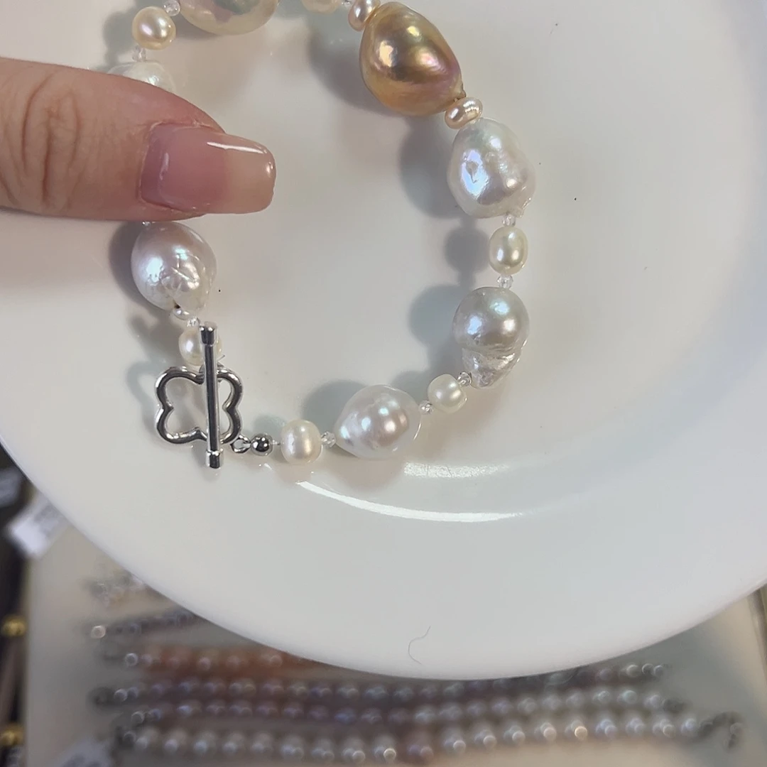 淡水珍珠设计款珠宝首饰合金