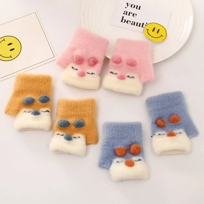 儿童手套0到3岁季薄厚款婴儿保暖爬行玩耍男女幼儿童连指宝宝yj