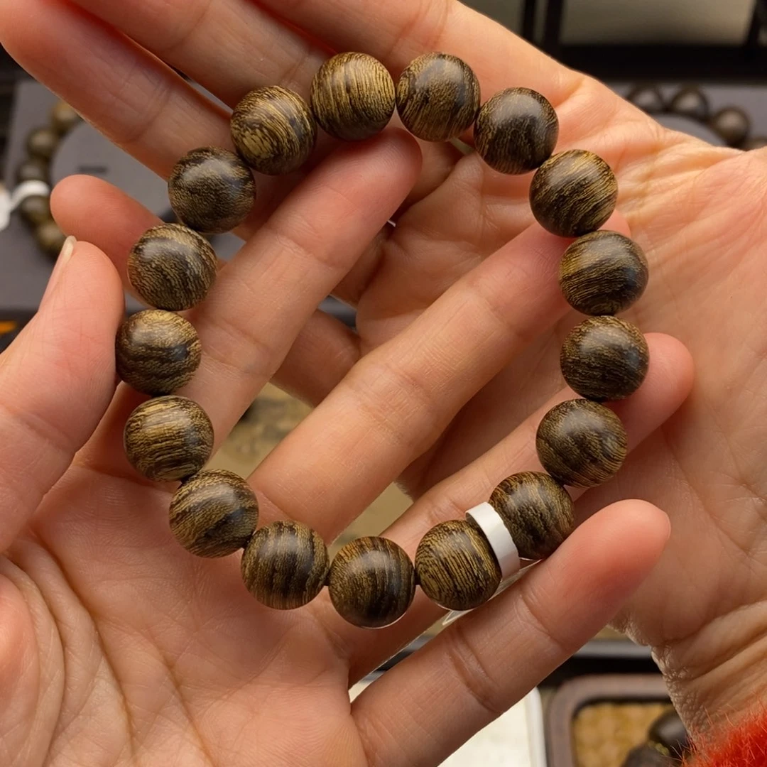 沉香手串舍*得越南芽庄白棋瘤疤1.2
