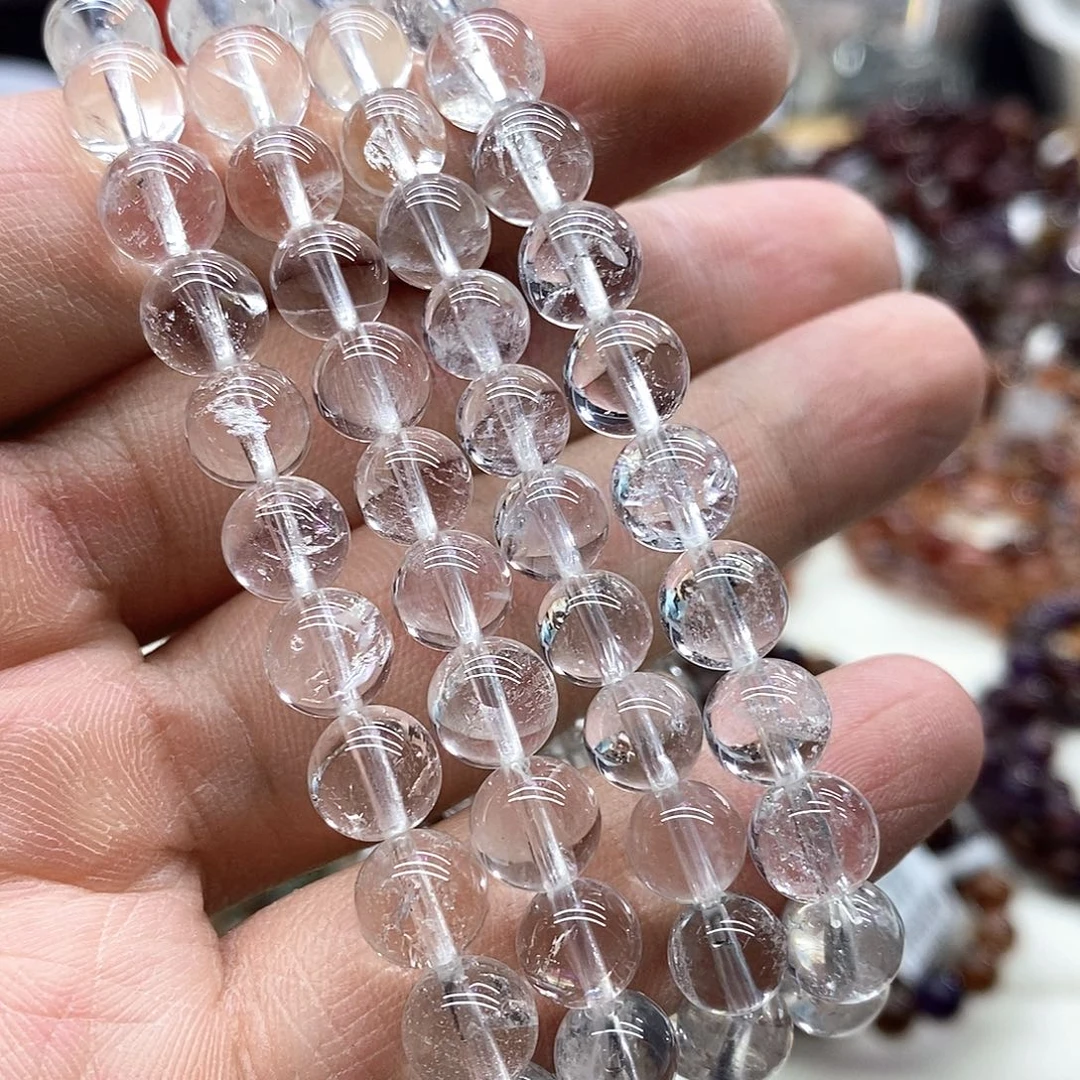 水晶手串未镶嵌多样性发货发一条