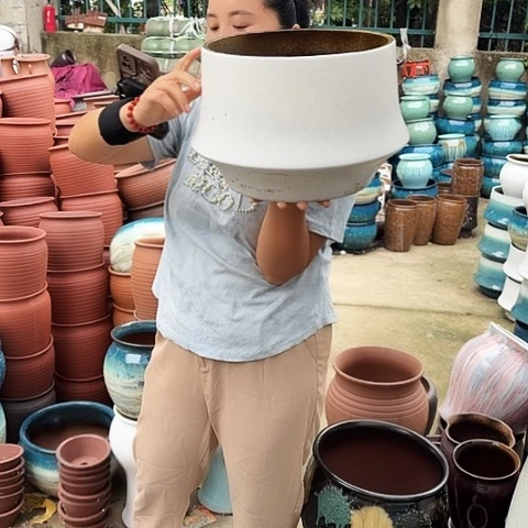 28/22瑕疵一个盆子