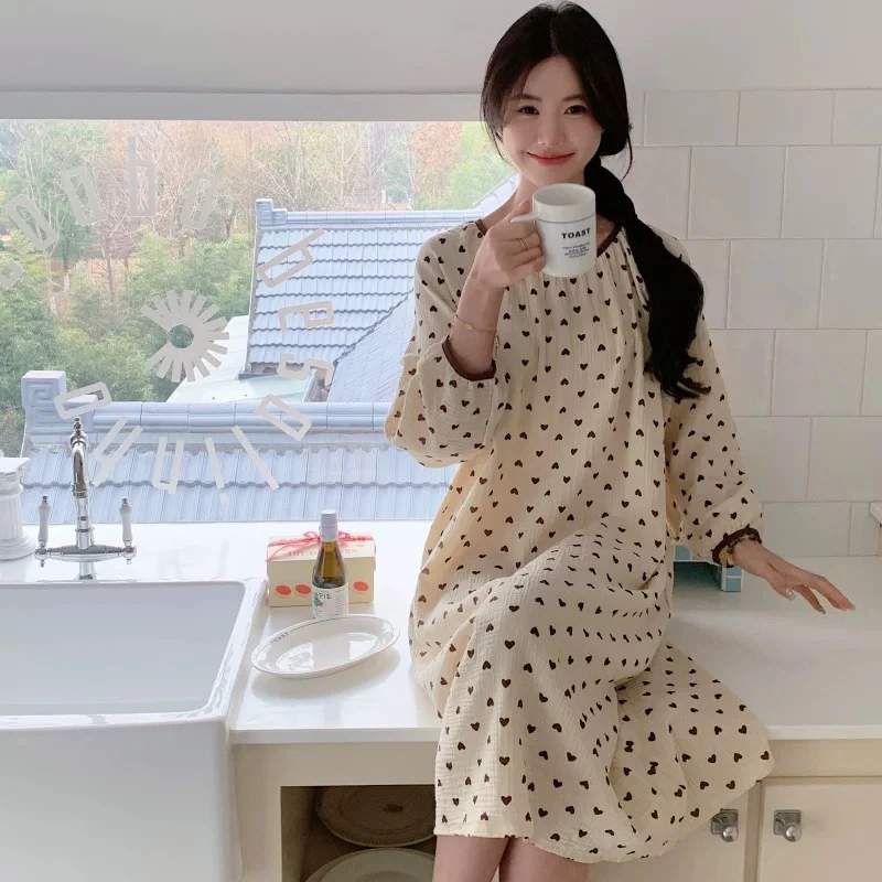 甜美云朵棉睡衣女学生卡通家居服宽松舒适可外穿