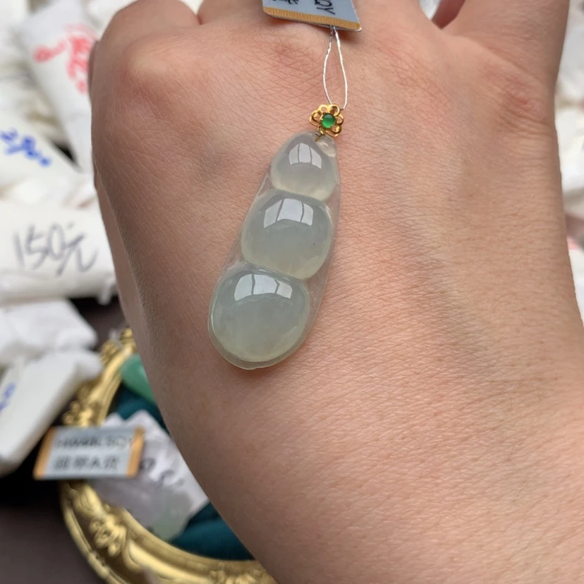 【闪购商品】翡翠颈饰18K金镶嵌一