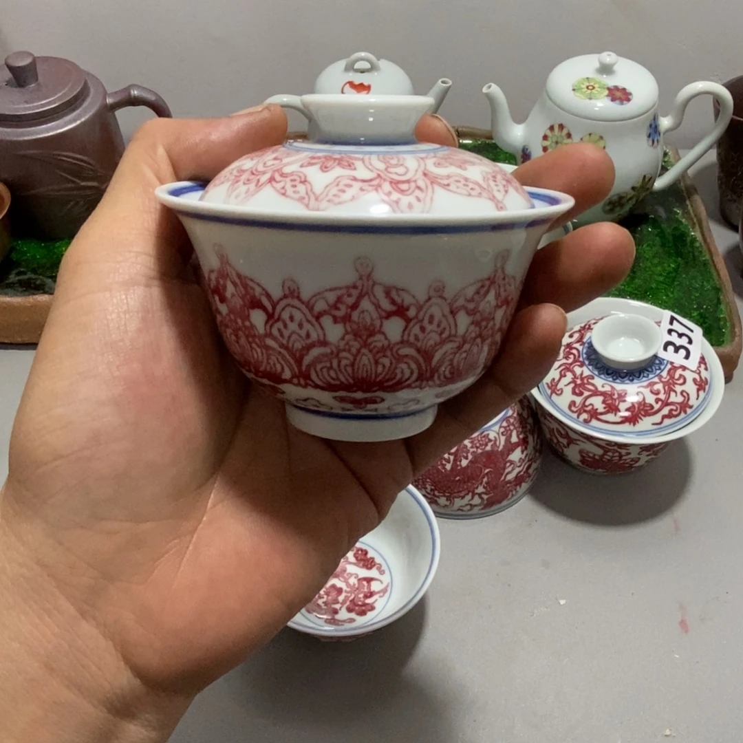 青花釉里红景德镇手绘