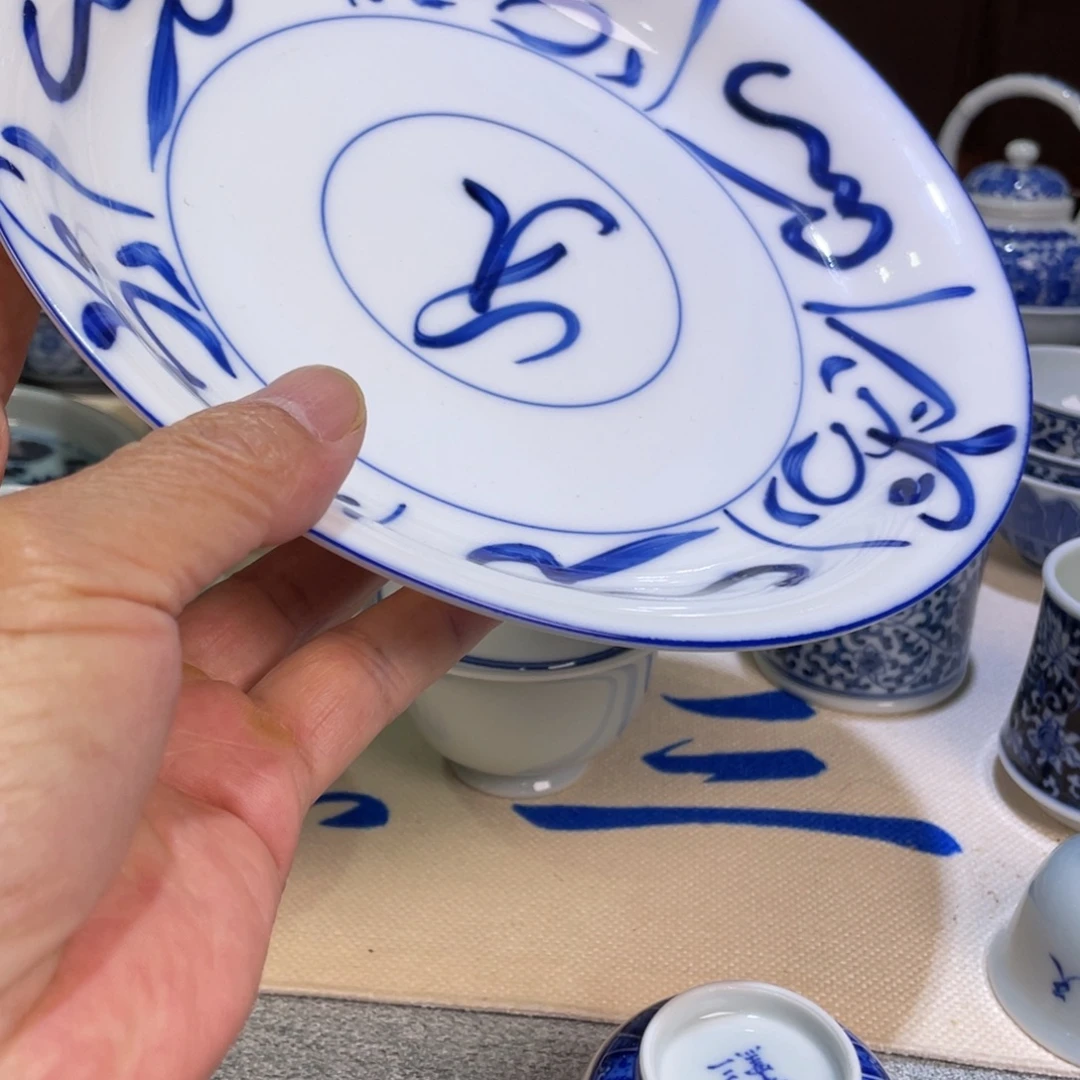 柴窑烧制镰刀纹口径20.5公分