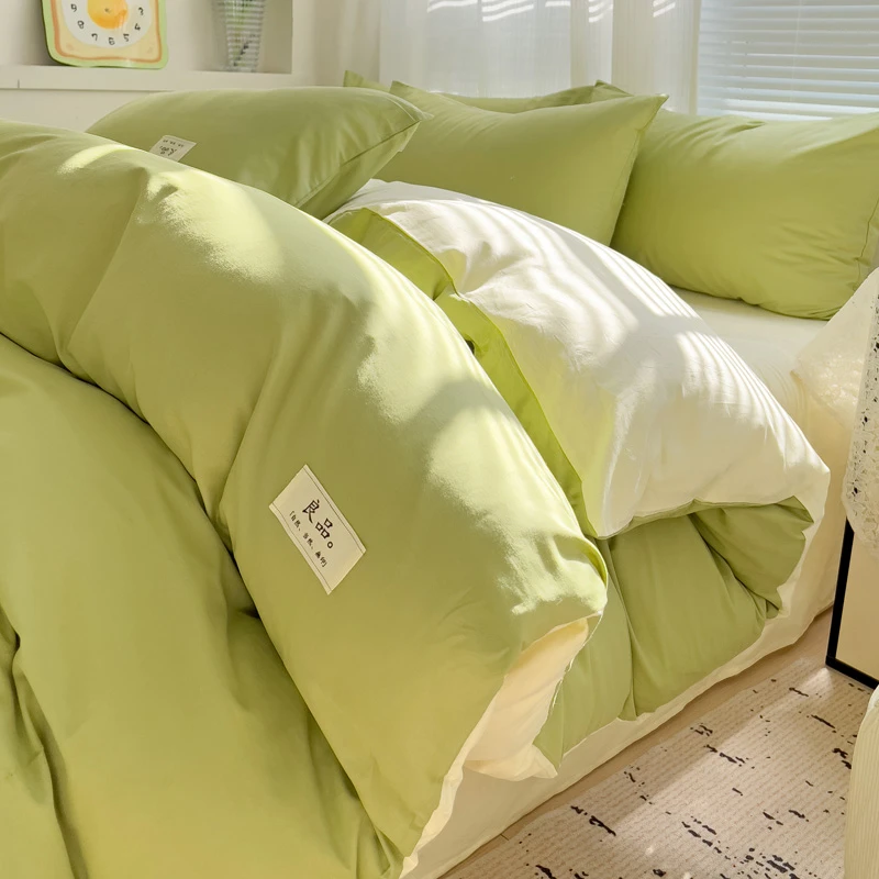 A类纯棉被套100%全棉被罩单件单人1.5米x2米x2.3米单个四件套床上