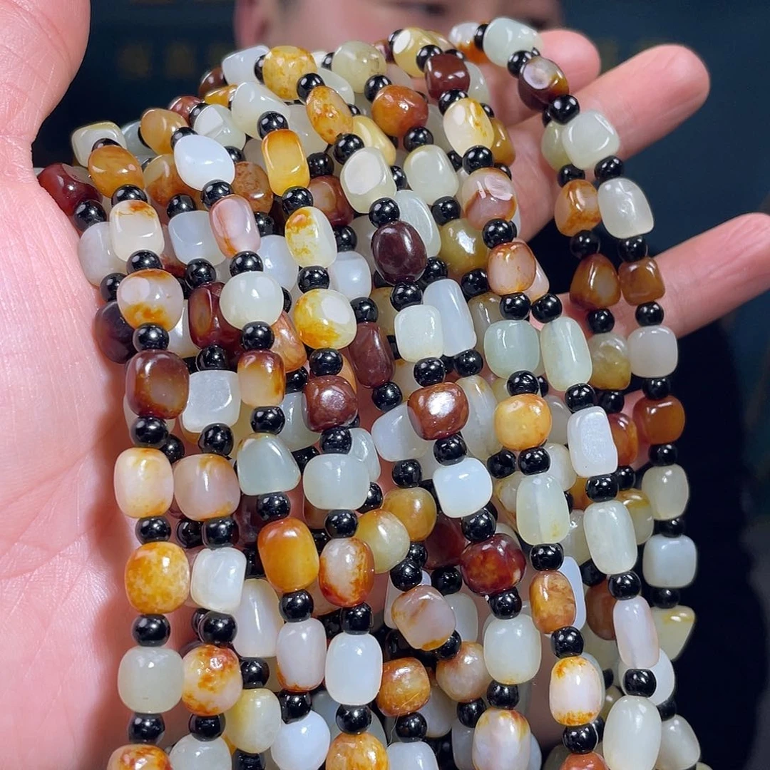 和田玉颈饰未镶嵌多样性发一件