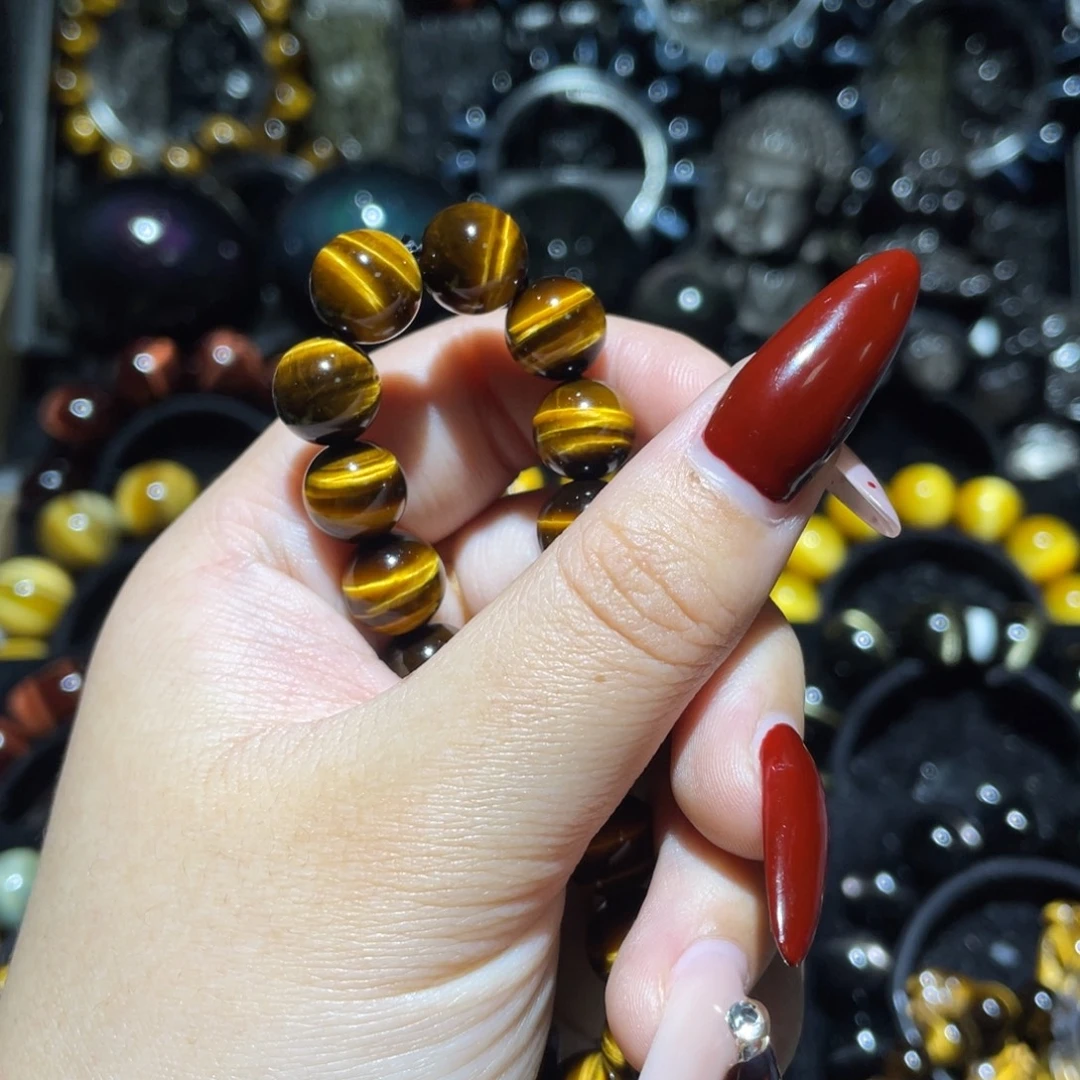 微***城黑曜岩未镶嵌手链