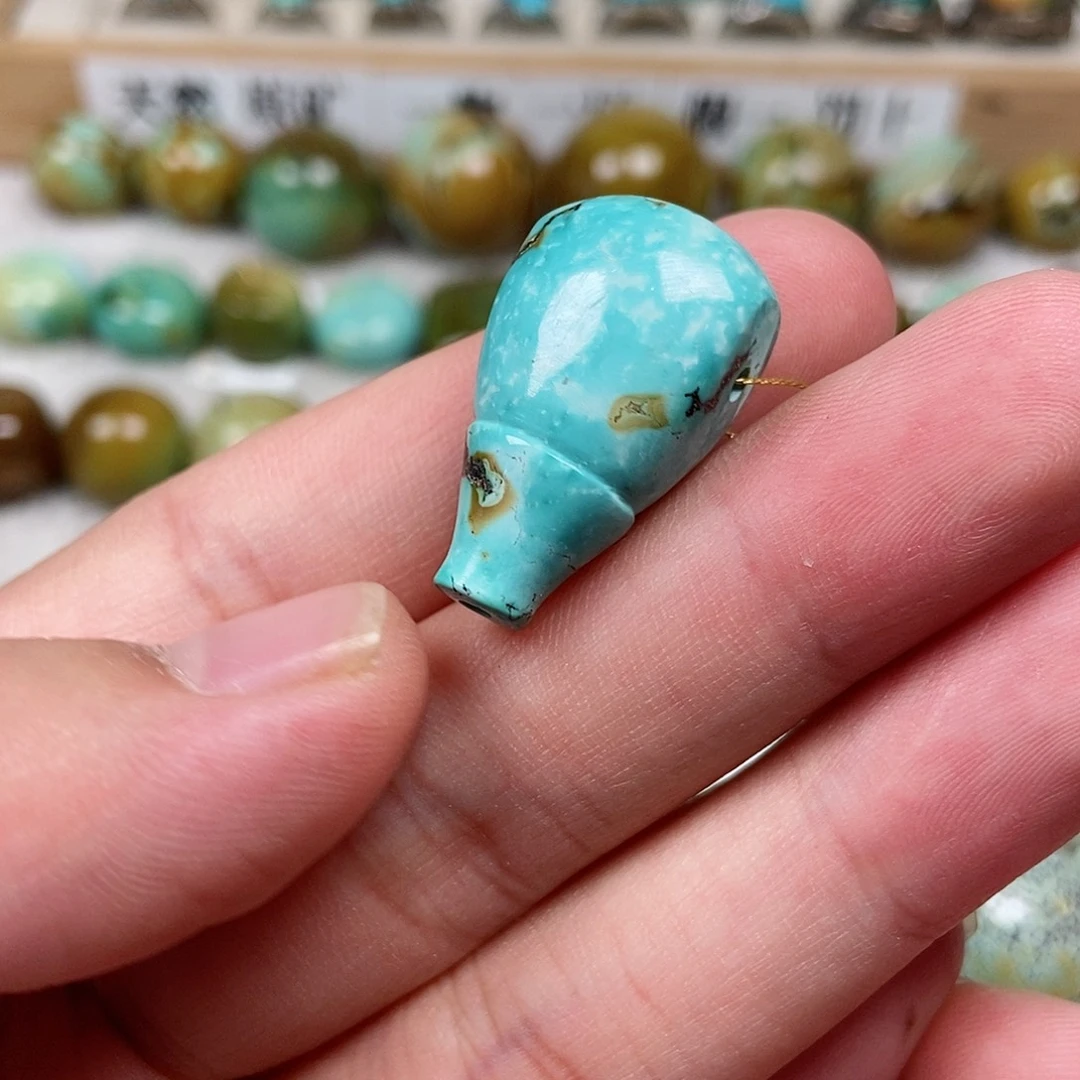 未镶嵌绿松石珠宝半成品