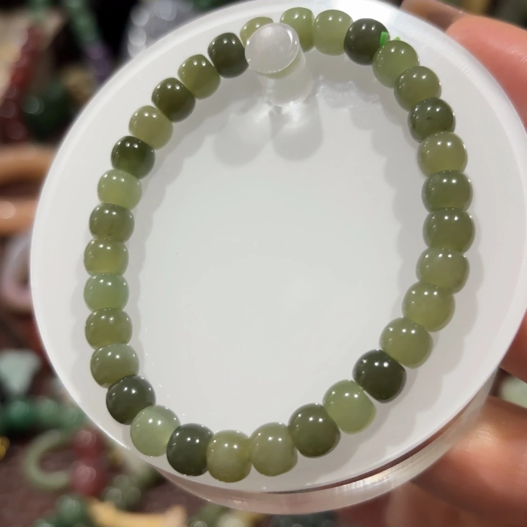 和田玉未镶嵌颈饰7点位