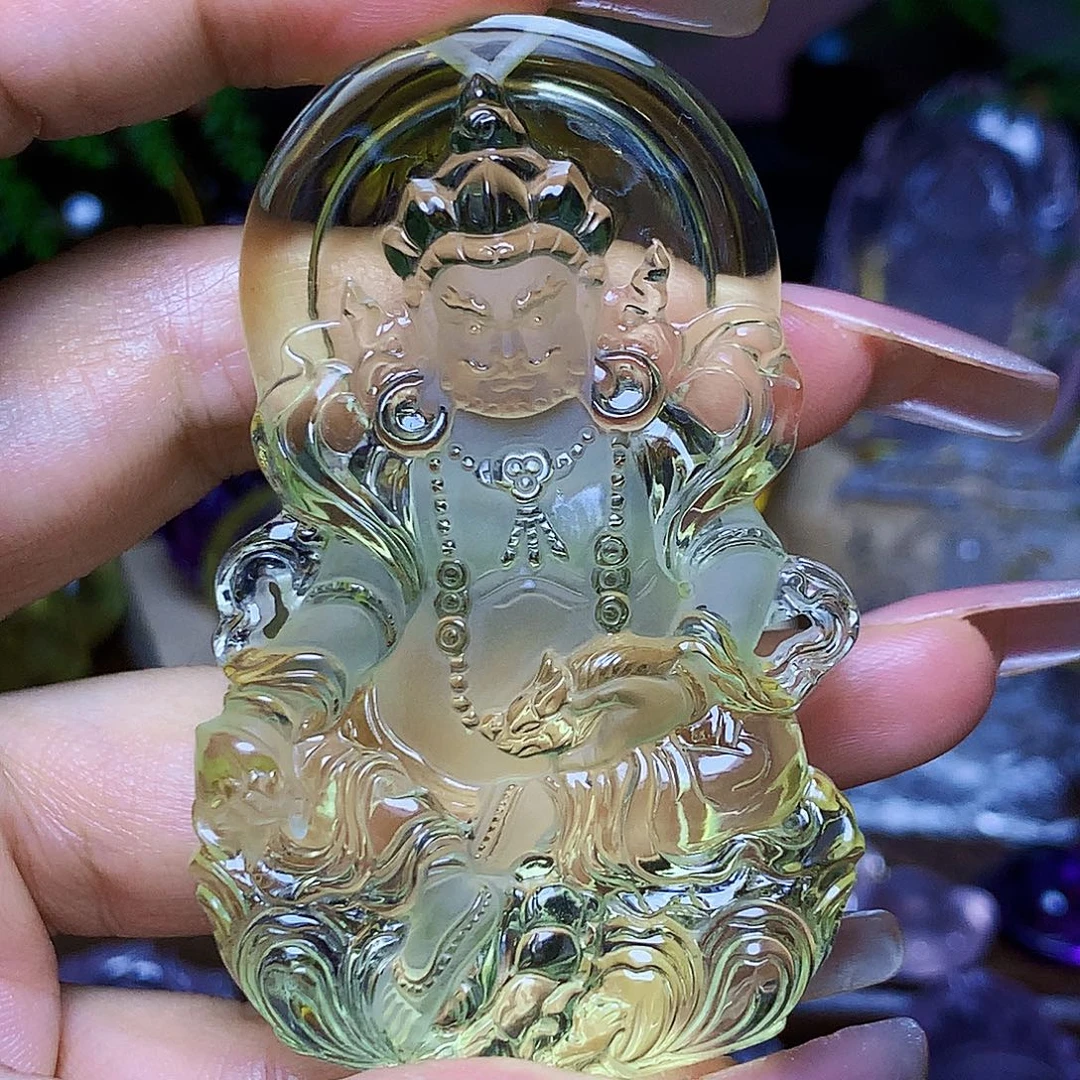 崇***礼颈饰黄晶未镶嵌天然