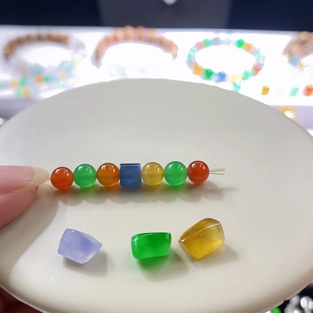 散珠翡翠浓彩组合