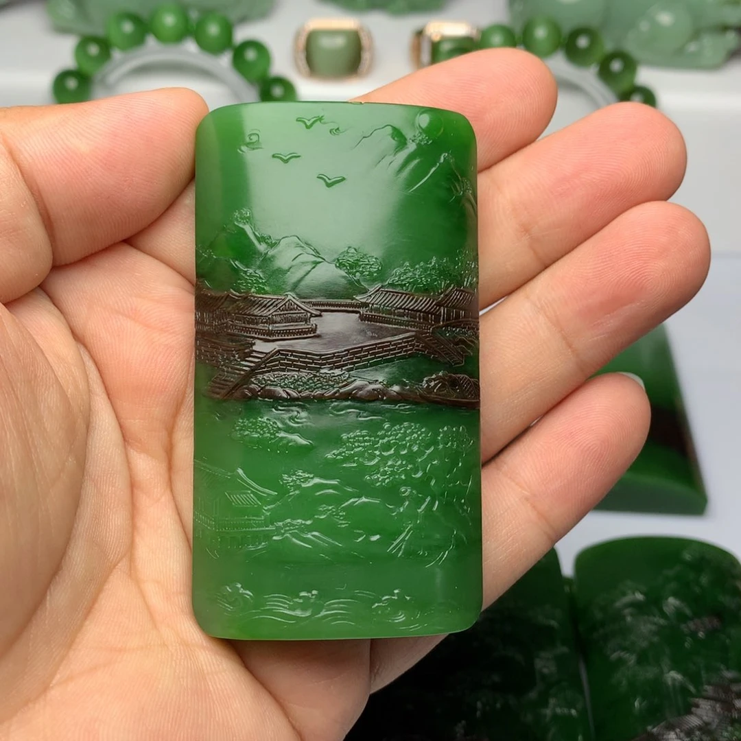 和田玉未镶嵌颈饰K**6