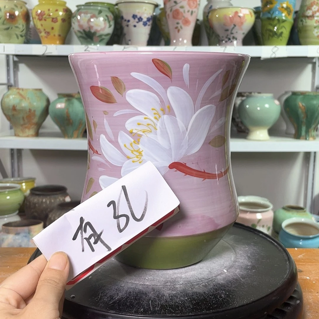 景德镇陶瓷花盆微瑕