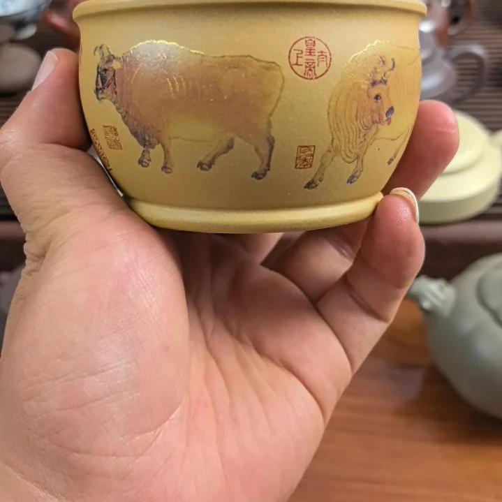 紫砂茶壶紫砂段泥主人杯