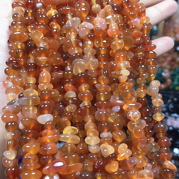 玛瑙/玉髓未镶嵌珠宝半成品玛瑙绕手4圈