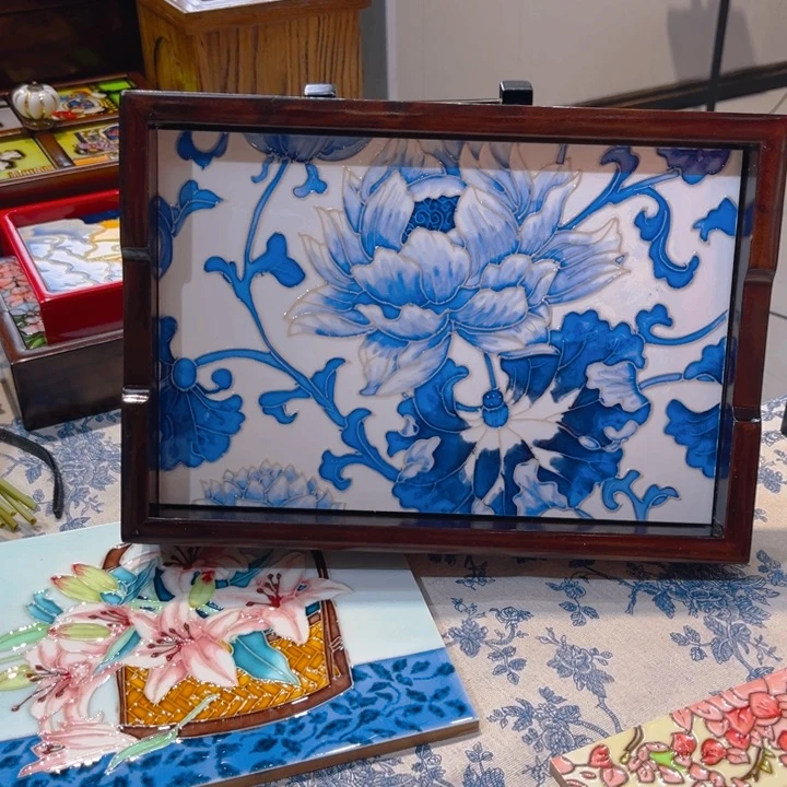 一体款瓷板画艺术作品