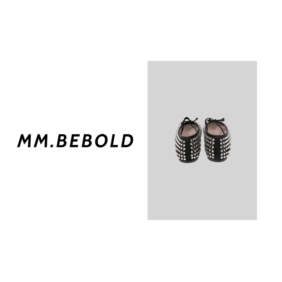 【妙姐精选】镂空晶钻一字带平底芭蕾舞鞋YX00031