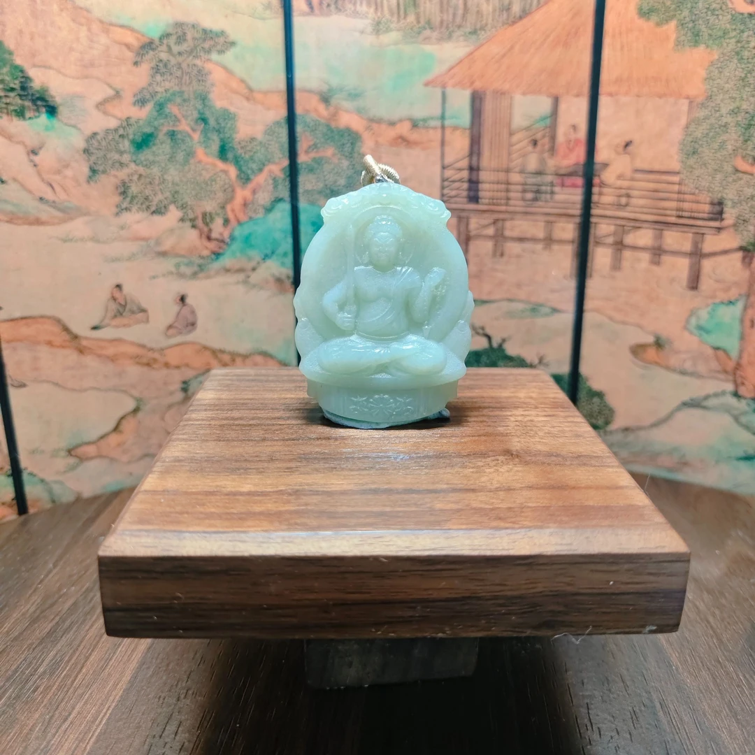 J和田玉不动明王吊坠（鸡）0557