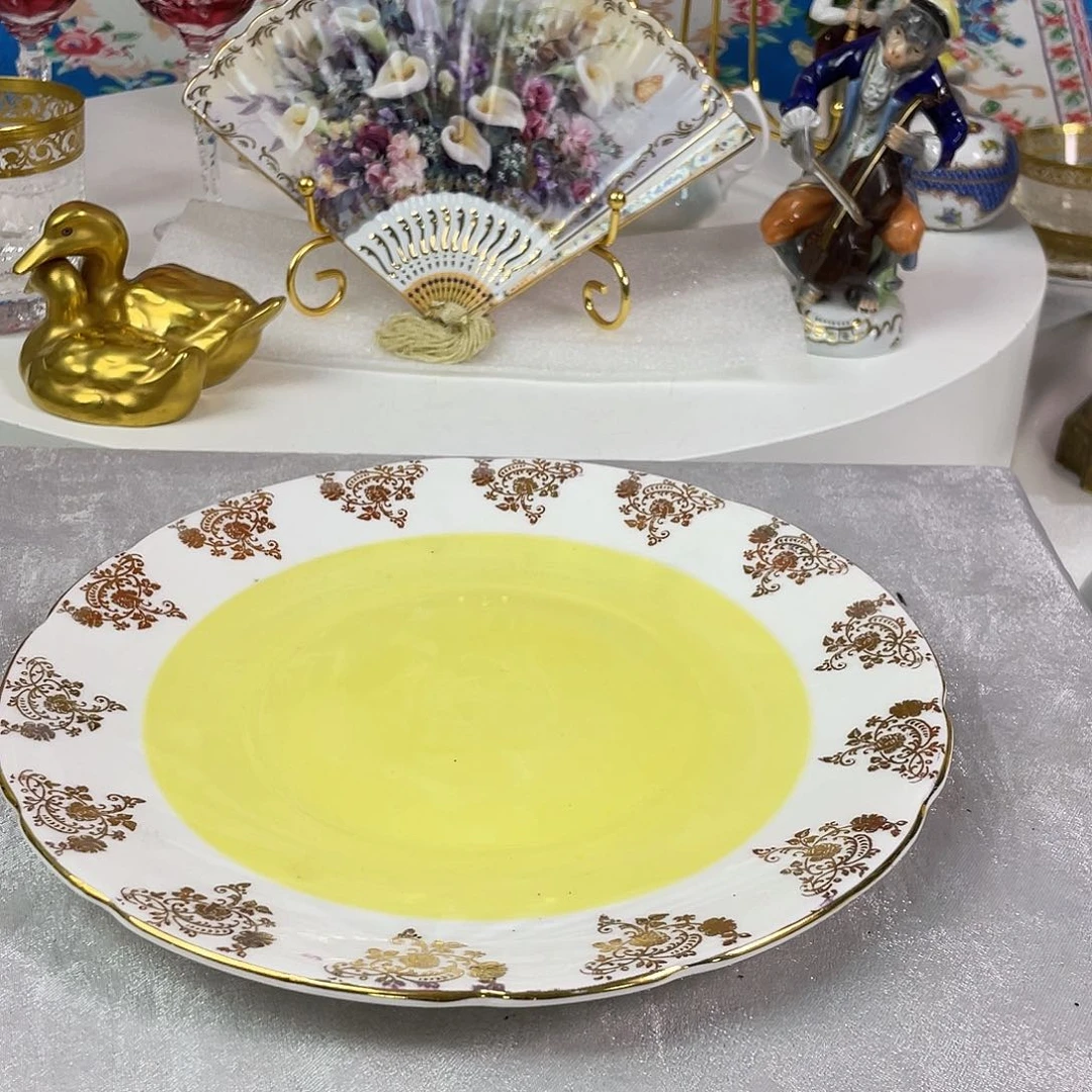 瓷片欧瓷咖啡杯水晶杯摆件