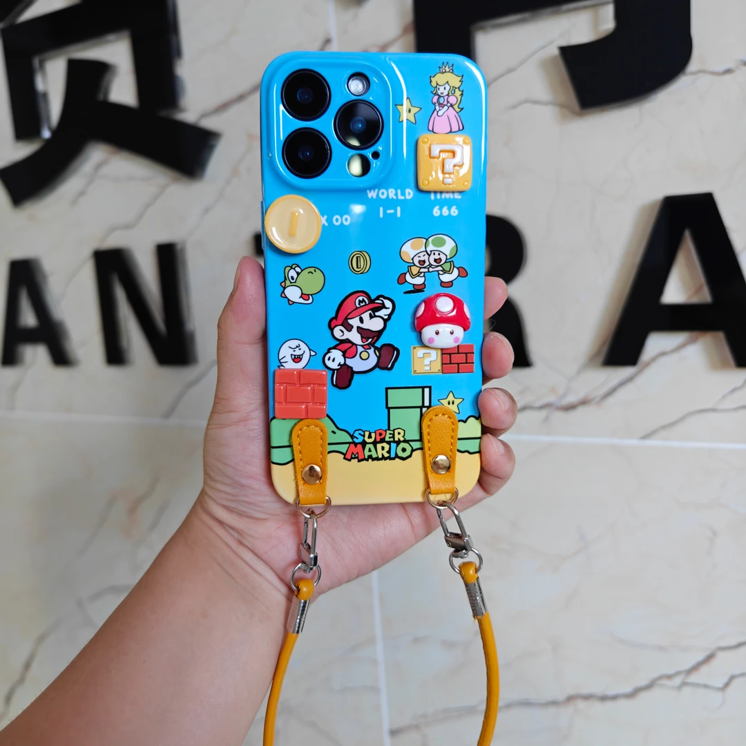 适用于苹果华为荣耀oppo小米vivo一加新款菲林软壳镜头全包带挂绳