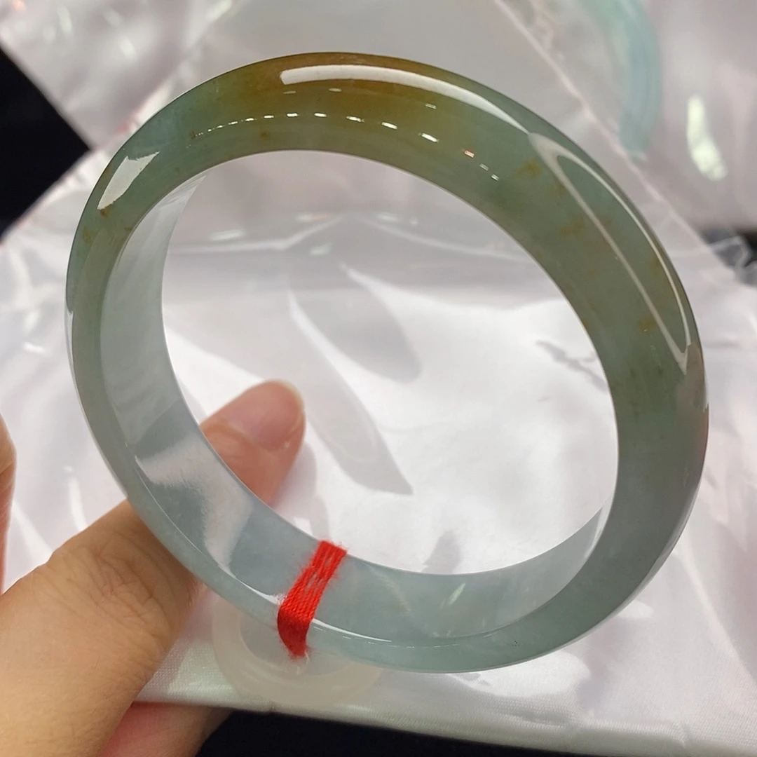 翡翠手镯未镶嵌圈口56.9