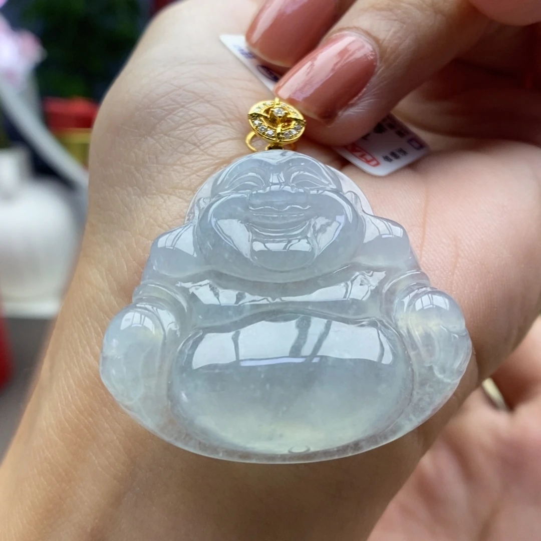 颈饰18K金镶嵌翡翠52