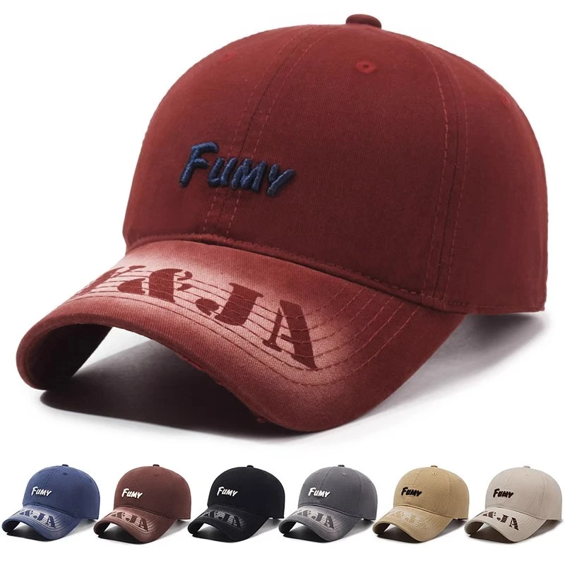 字母刺绣棒球帽男女士春夏新款韩版百搭鸭舌帽户外运动防晒遮阳帽