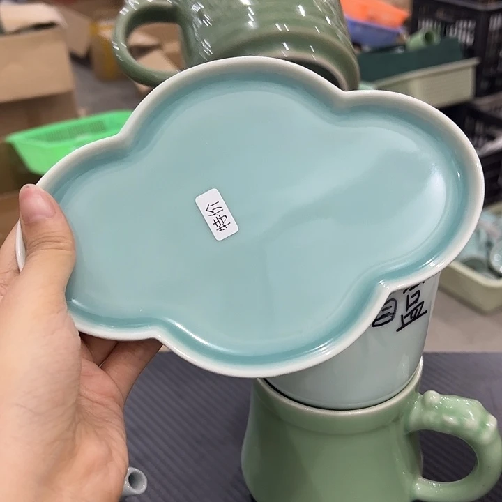 龙泉云间青瓷小米茶器