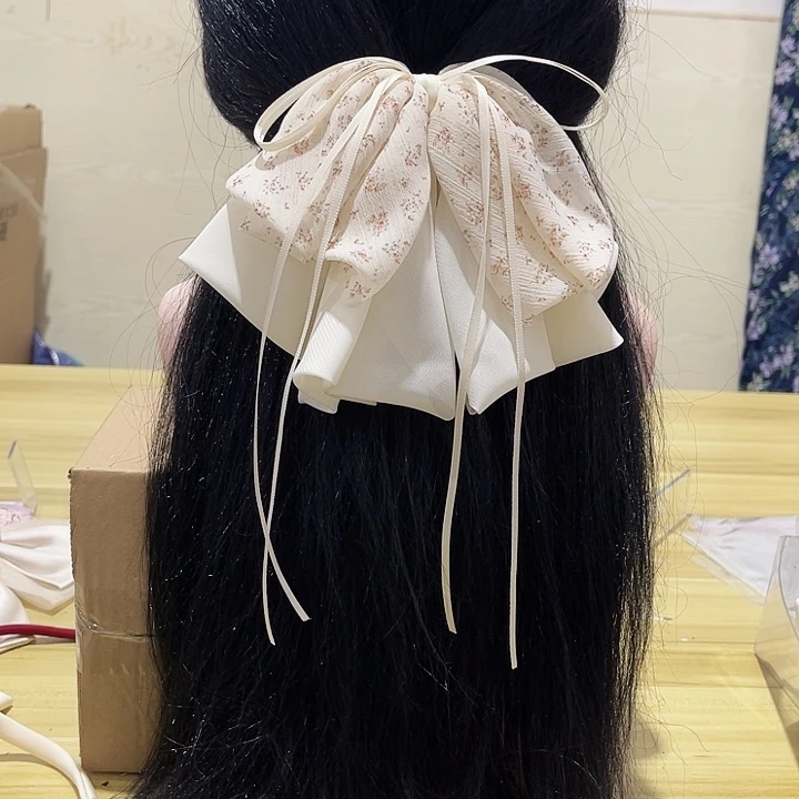 铁合金布艺蝴蝶结发夹