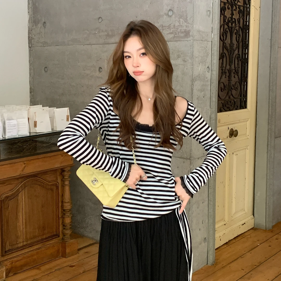 【幻想旋律】RARE ZZ100%莱赛尔上衣+蕾丝吊带打底衫真两件套