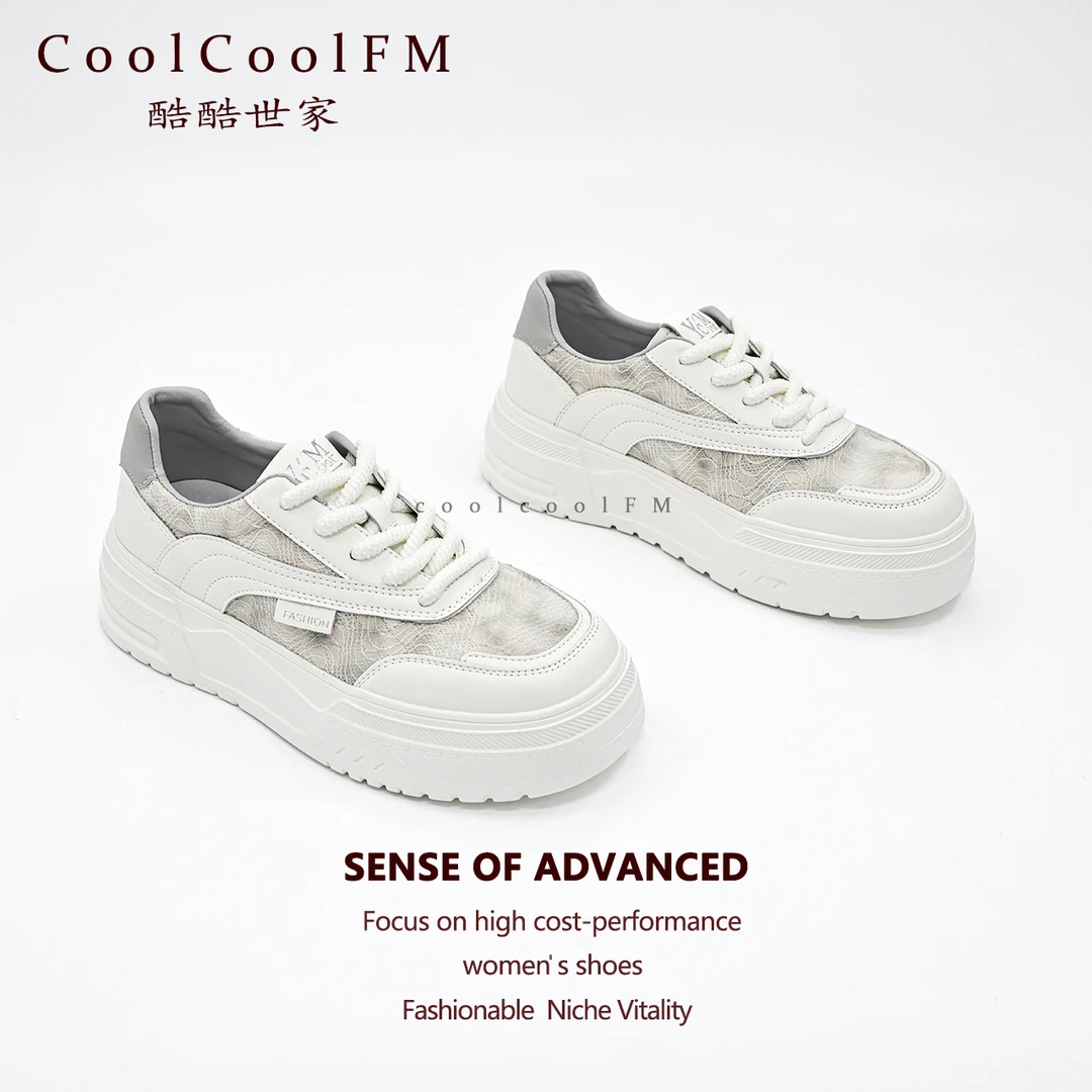 [酷酷世家]2025新款真皮软底板鞋透气防滑小白鞋四季休闲运动鞋