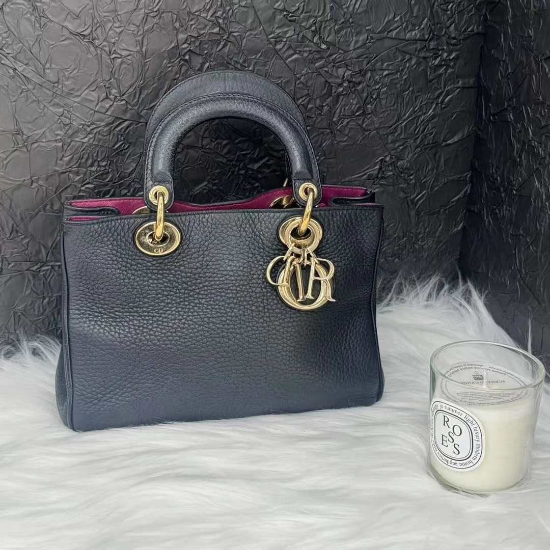 95新 DIOR/迪奥 迪奥黑金vip小号23斜挎包