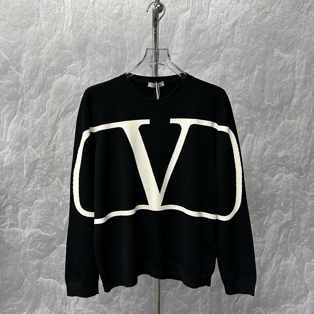 99新 Valentino/华伦天奴 logo提花长袖 L码 J01925