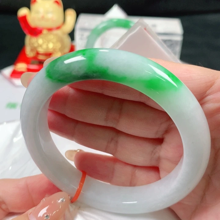 未镶嵌手镯翡翠编号DH1224 正圈58