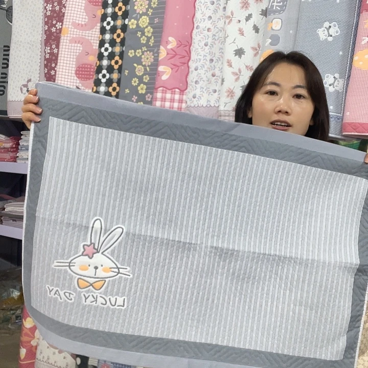棉特价灰色竖条兔