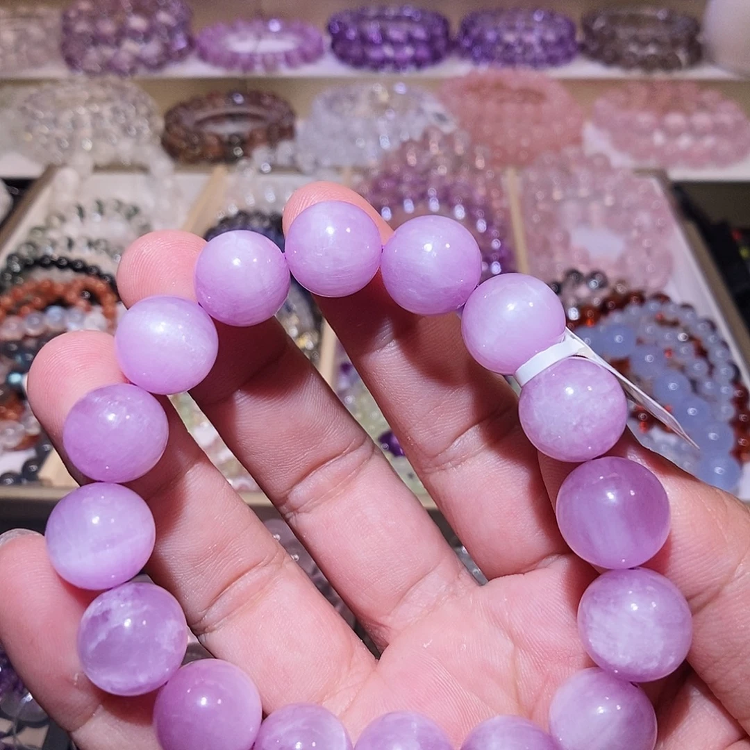 未镶嵌手链水晶巴西紫锂辉13mm