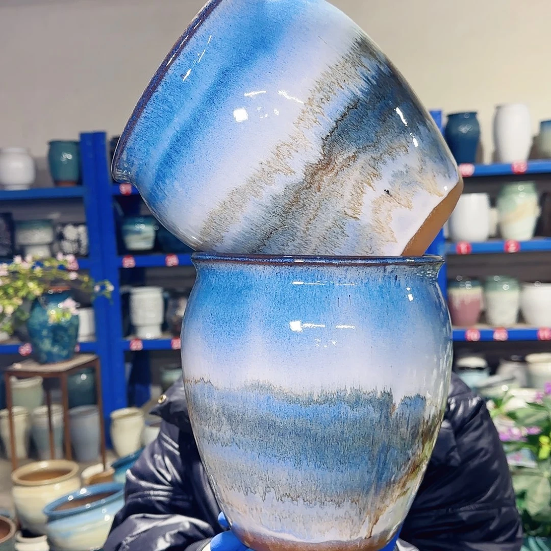 花盆紫砂高21口19