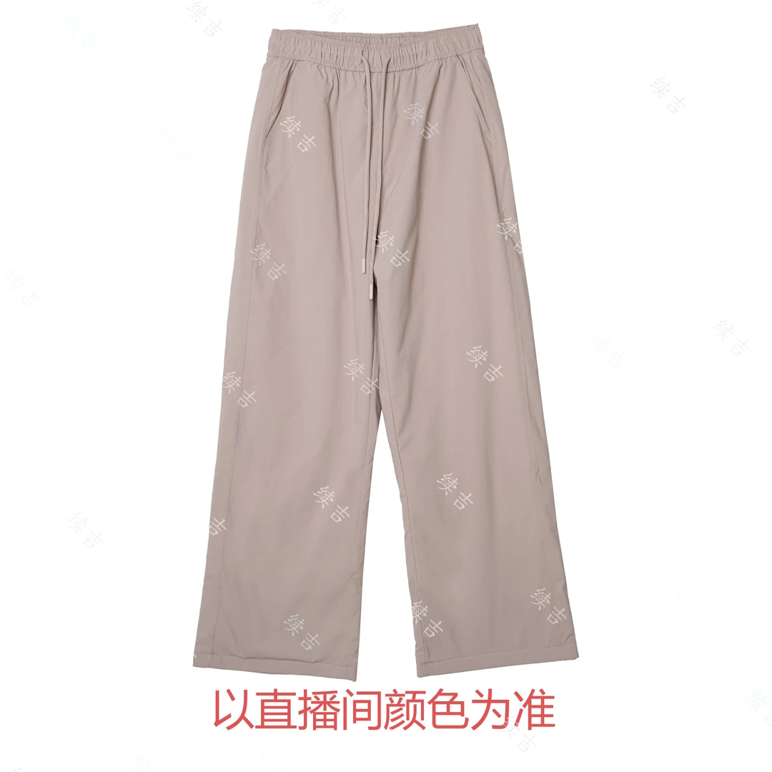 冬-续吉麻衣25-2680【户外风】加绒加厚抽绳纯色百搭宽松舒适棉裤